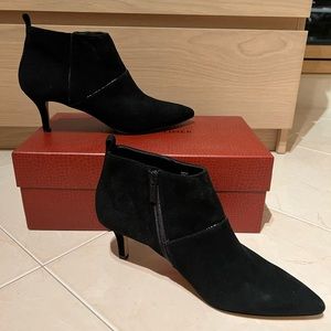 Black Suede Booties